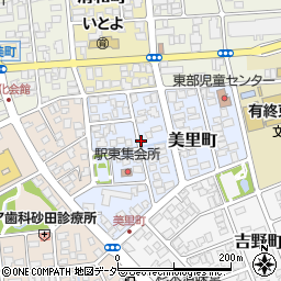 福井県大野市美里町周辺の地図
