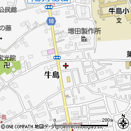 埼玉県春日部市牛島890周辺の地図