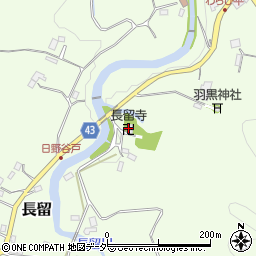 長留寺周辺の地図