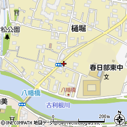 埼玉県春日部市樋堀210周辺の地図