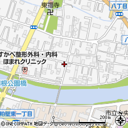 埼玉県春日部市八丁目118周辺の地図