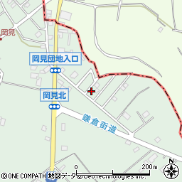 茨城県牛久市岡見町2601-2周辺の地図