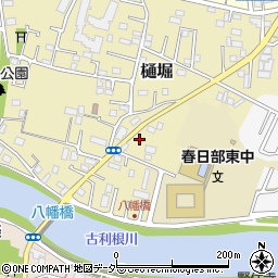 埼玉県春日部市樋堀208周辺の地図
