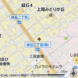 ローソン上尾緑丘店周辺の地図