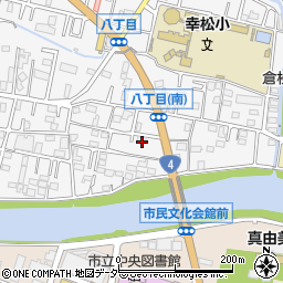 埼玉県春日部市八丁目189周辺の地図