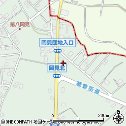 茨城県牛久市岡見町2838周辺の地図