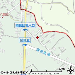 茨城県牛久市岡見町2601-8周辺の地図