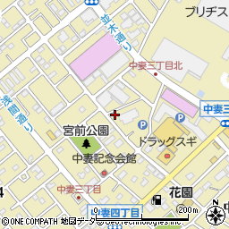 埼玉県上尾市中妻周辺の地図