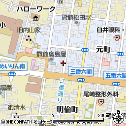 福井県大野市元町周辺の地図