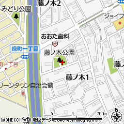 藤ノ木公園周辺の地図