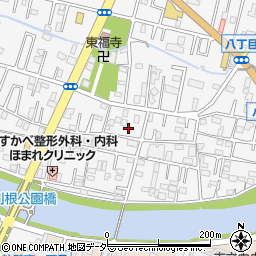 埼玉県春日部市八丁目243周辺の地図