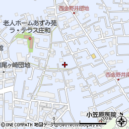 埼玉県春日部市西金野井55周辺の地図