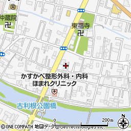 埼玉県春日部市八丁目256周辺の地図