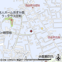 埼玉県春日部市西金野井56周辺の地図