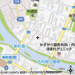 埼玉県春日部市八丁目36周辺の地図