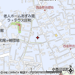 埼玉県春日部市西金野井54周辺の地図