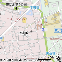 埼玉県上尾市本町6丁目9周辺の地図