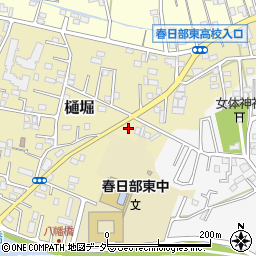 埼玉県春日部市樋堀185周辺の地図