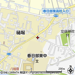 埼玉県春日部市樋堀187周辺の地図