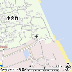 茨城県鹿嶋市小宮作71周辺の地図