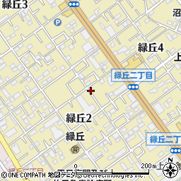 埼玉県上尾市緑丘周辺の地図