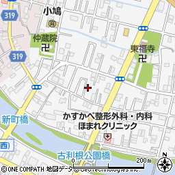 埼玉県春日部市八丁目275-12周辺の地図