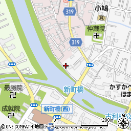 埼玉県春日部市八丁目21周辺の地図
