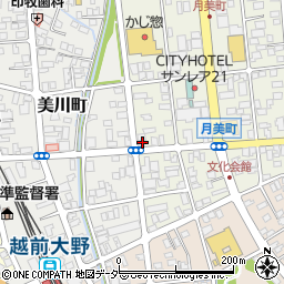 福井県大野市月美町3-1周辺の地図