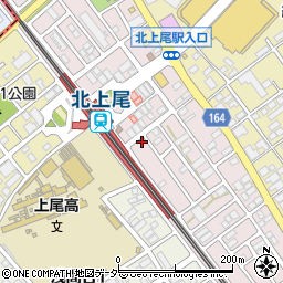 上尾市原新町自転車駐車場周辺の地図