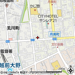 福井県大野市月美町3-21周辺の地図