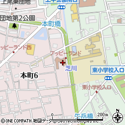 上尾市児童館アッピーランド周辺の地図
