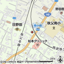 日本キリスト改革派秩父教会周辺の地図