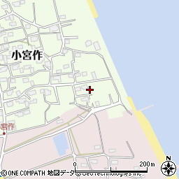 茨城県鹿嶋市小宮作1064周辺の地図