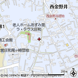 埼玉県春日部市西金野井176周辺の地図