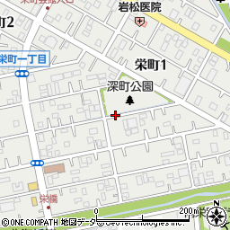 埼玉県春日部市栄町1丁目周辺の地図