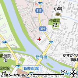 埼玉県春日部市八丁目20周辺の地図