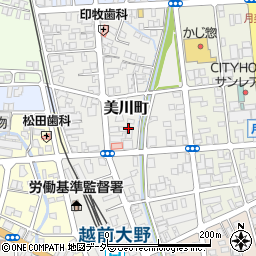日本経済新聞・大野販売店周辺の地図