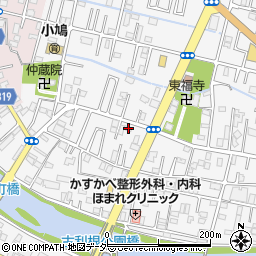 埼玉県春日部市八丁目267-2周辺の地図