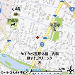 埼玉県春日部市八丁目267周辺の地図