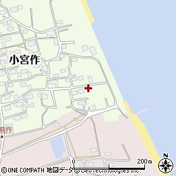 茨城県鹿嶋市小宮作1066-1周辺の地図