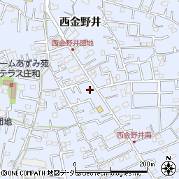 埼玉県春日部市西金野井22周辺の地図