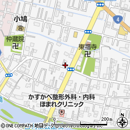 埼玉県春日部市八丁目306-1周辺の地図