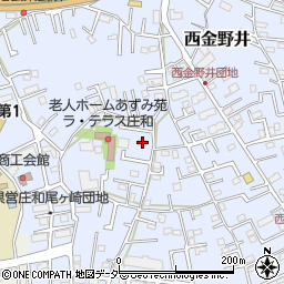 埼玉県春日部市西金野井177周辺の地図