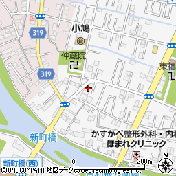 埼玉県春日部市八丁目277-7周辺の地図