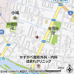 埼玉県春日部市八丁目303周辺の地図