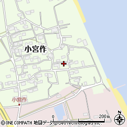 茨城県鹿嶋市小宮作1060周辺の地図
