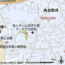 埼玉県春日部市西金野井185周辺の地図