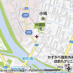 埼玉県春日部市八丁目1周辺の地図