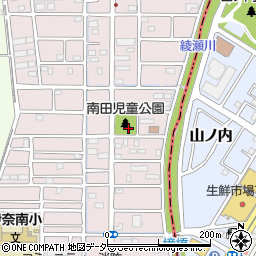 南田児童公園周辺の地図