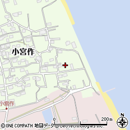 茨城県鹿嶋市小宮作1057周辺の地図